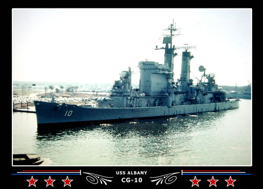 USS Albany CG-10 Canvas Photo Print