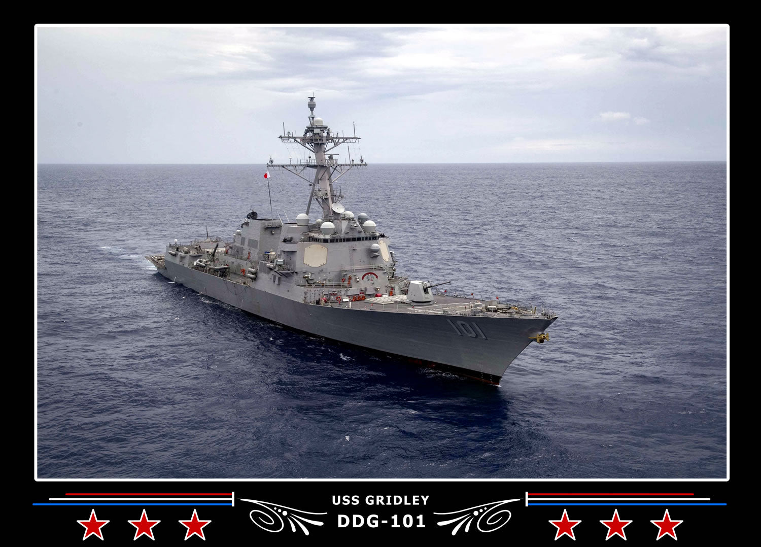USS Gridley DDG-101 Canvas Photo Print