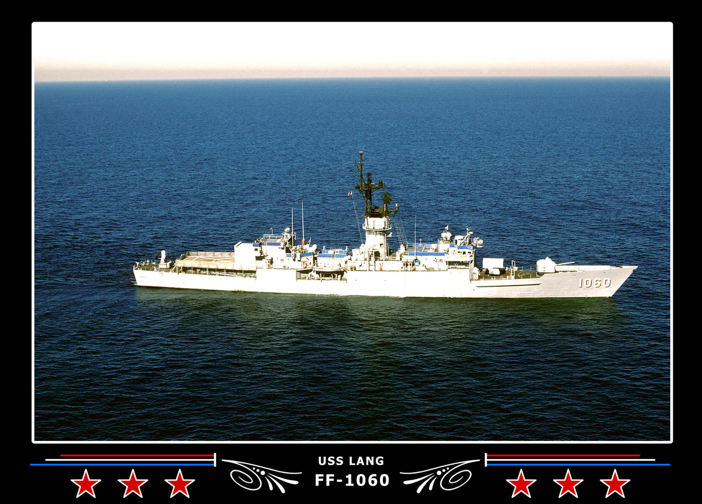 USS Lang FF-1060 Canvas Photo Print