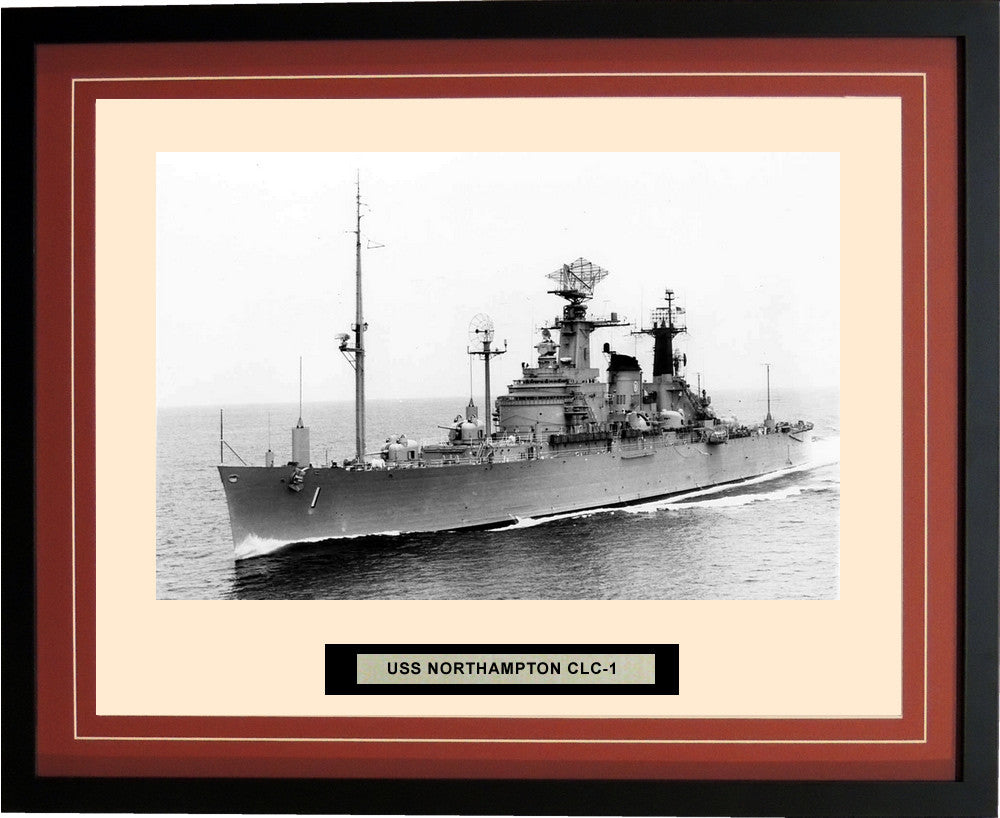 USS Northampton CLC 1 Framed Photograph Burgundy 38CLC1