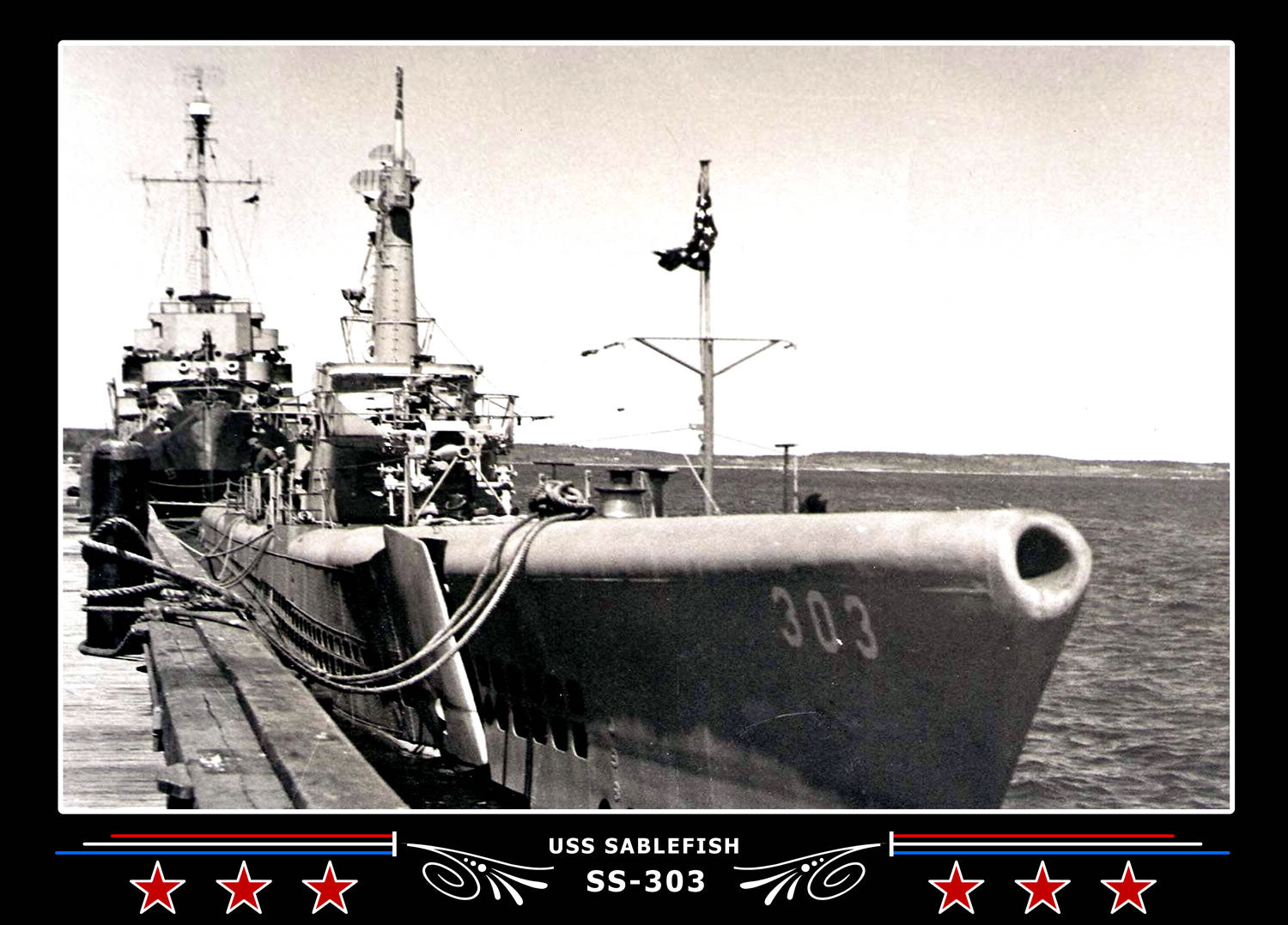 USS Sablefish SS-303 Canvas Photo Print
