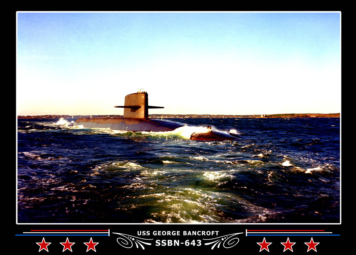 USS George Bancroft SSBN-643 Canvas Photo Print