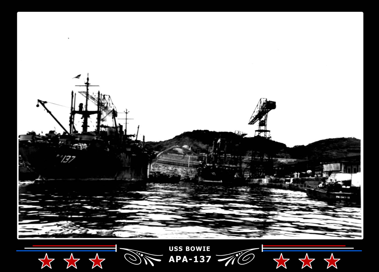 USS Bowie APA137 Canvas Photo Print