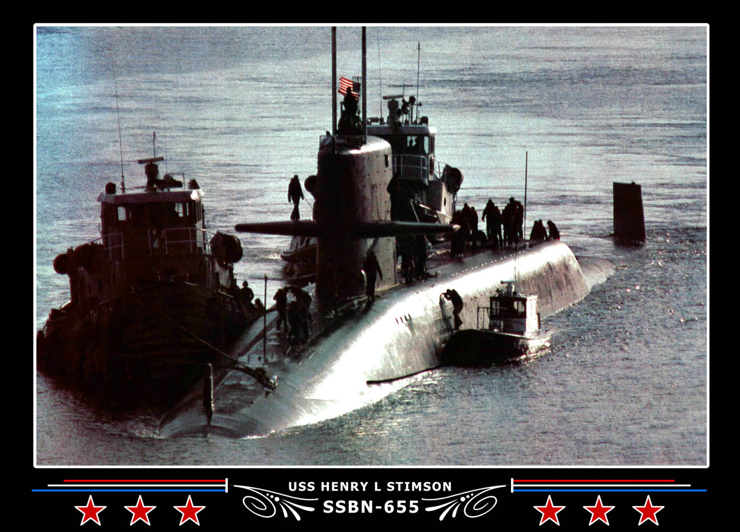 USS Henry L Stimson SSBN-655 Canvas Photo Print