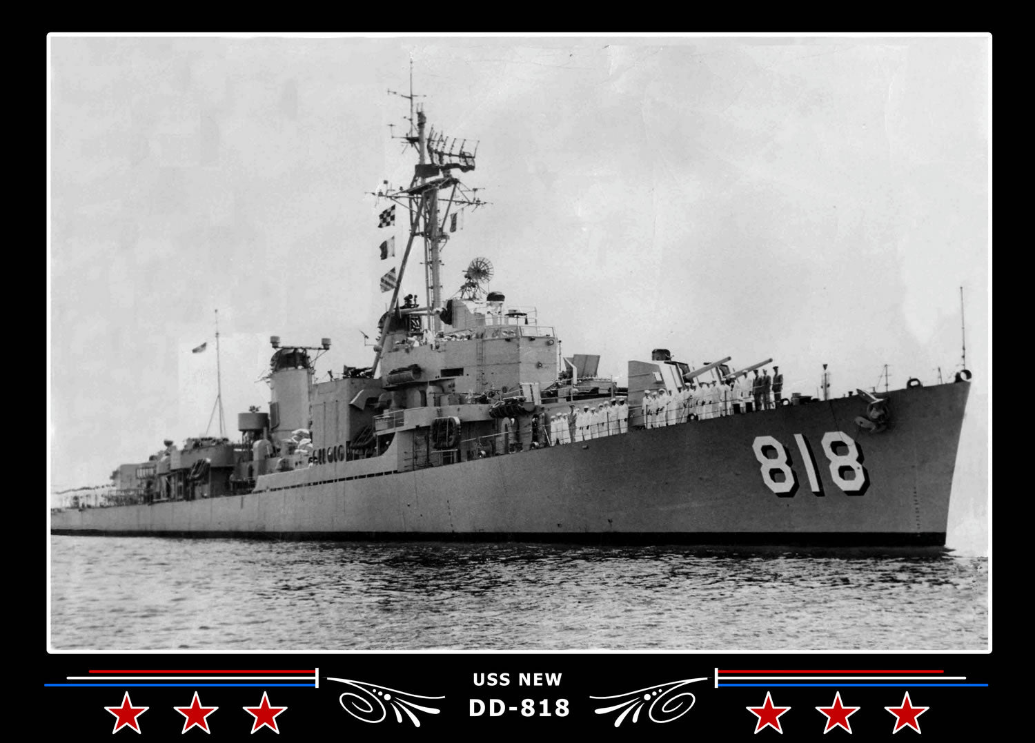 USS New DD-818 Canvas Photo Print