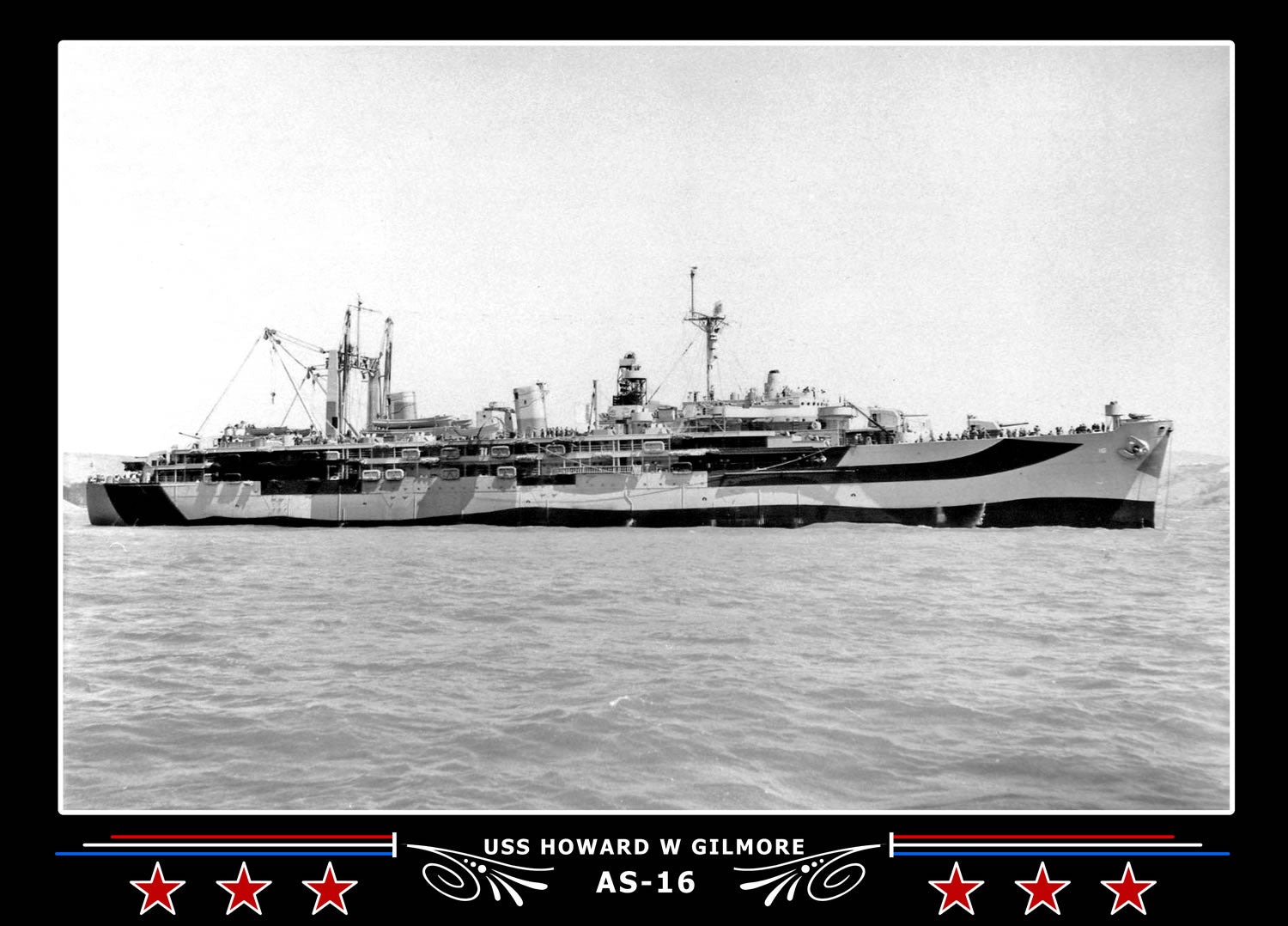 USS Howard W Gilmore AS-16 Canvas Photo Print