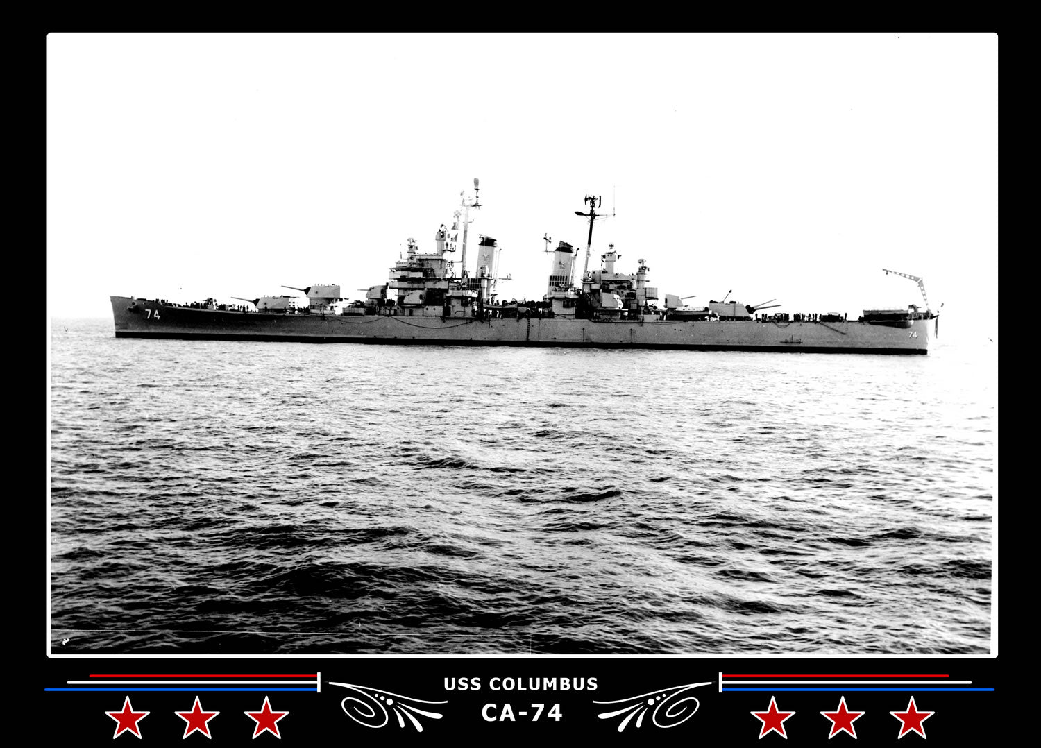 USS Columbus CA-74 Canvas Photo Print