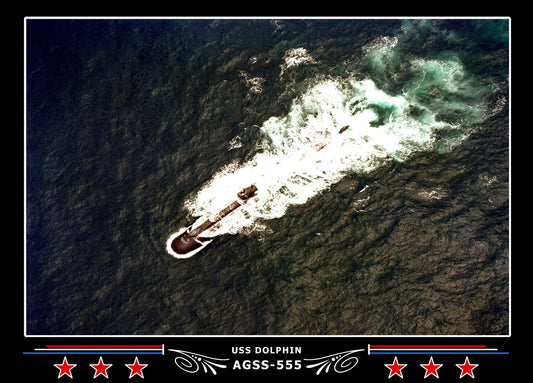 USS Dolphin AGSS-555 Canvas Photo Print