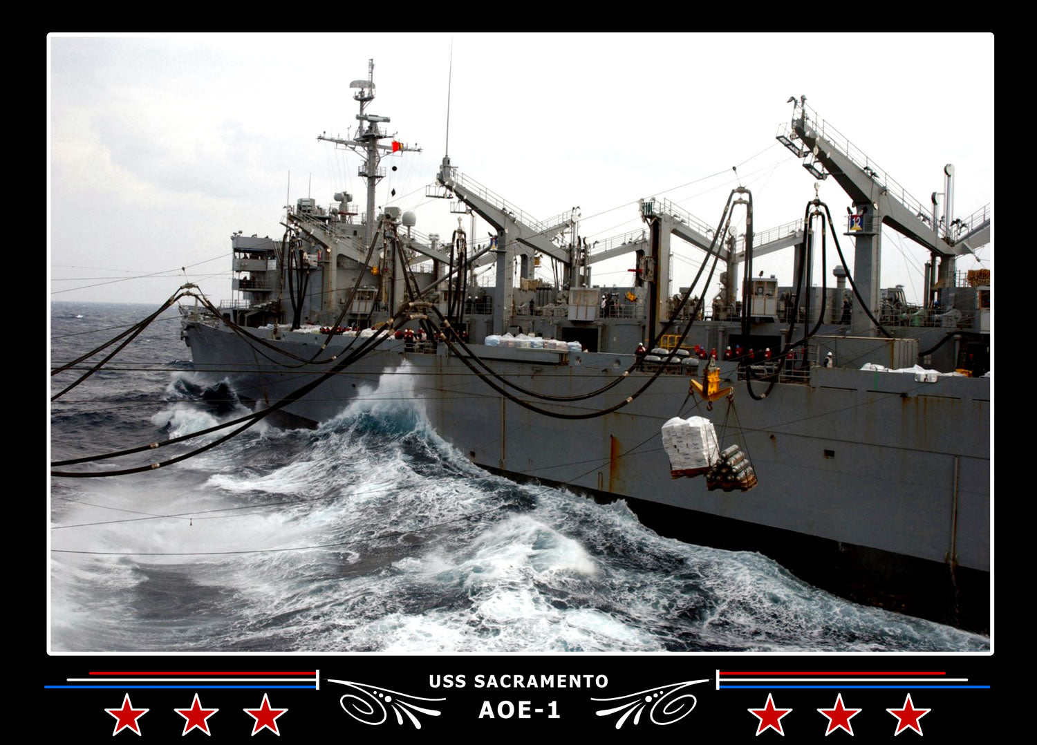 USS Sacramento AOE-1 Canvas Photo Print