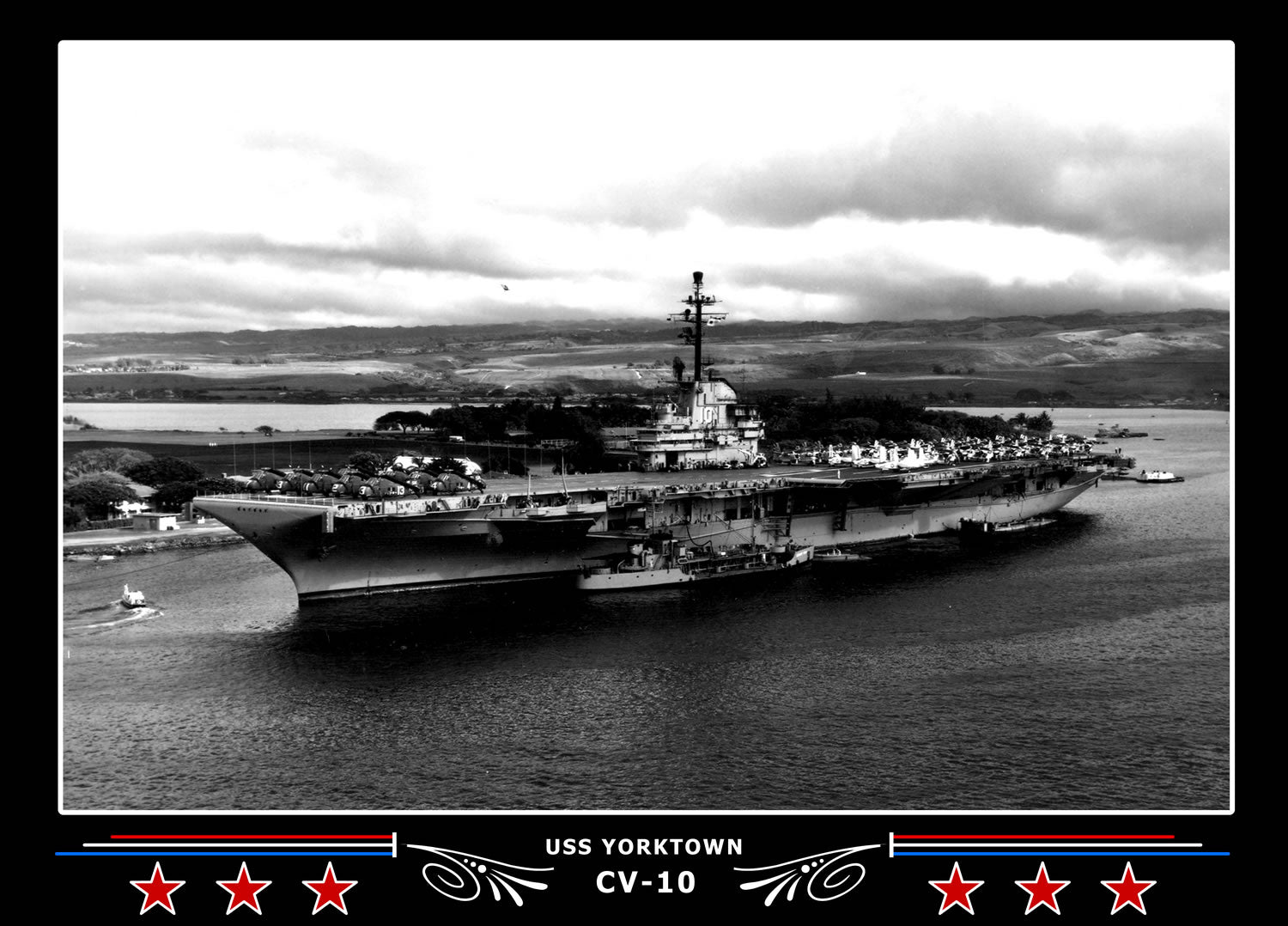 USS Yorktown CV-10 Canvas Photo Print