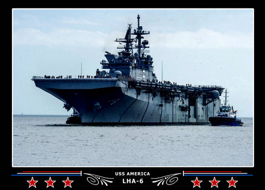 USS America LHA6 Canvas Photo Print