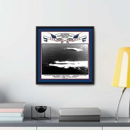 USS George Washington Carver SSBN-656 Navy Floating Frame Photo Desk View