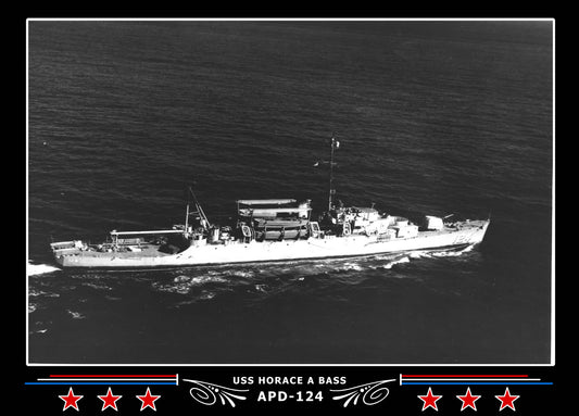 USS Horace A Bass APD124 Canvas Photo Print