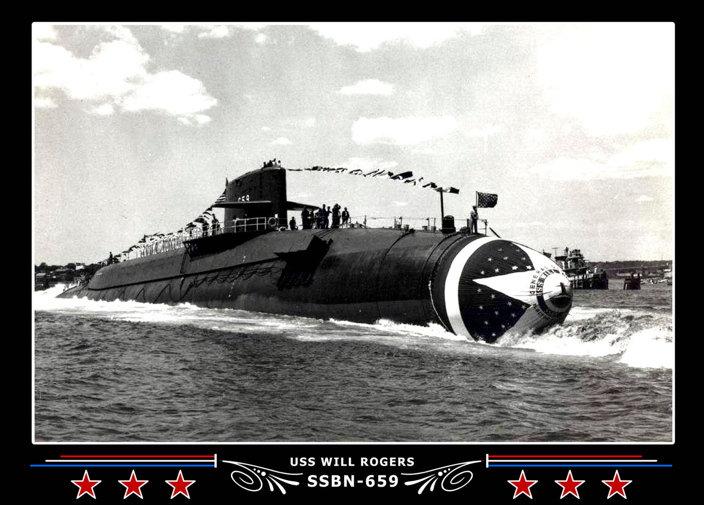 USS Will Rogers SSBN-659 Canvas Photo Print
