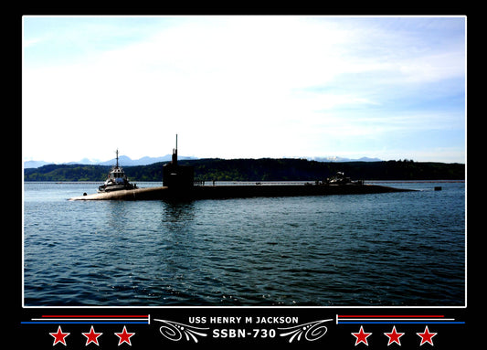 USS Henry M Jackson SSBN-730 Canvas Photo Print