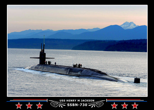 USS Henry M Jackson SSBN-730 Canvas Photo Print