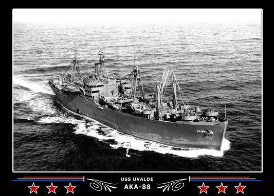 USS Uvalde AKA88 Canvas Photo Print