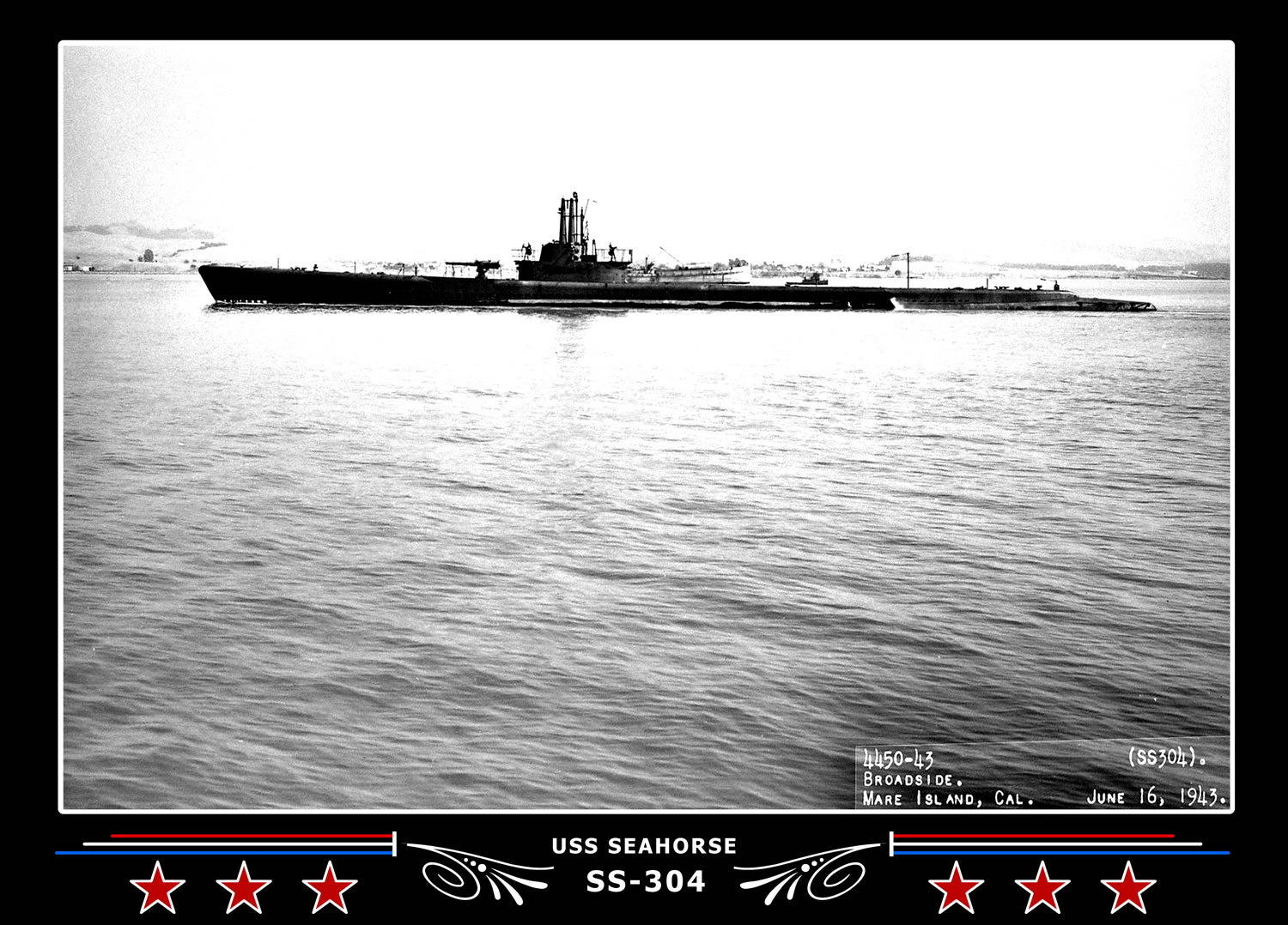 USS Seahorse SS-304 Canvas Photo Print