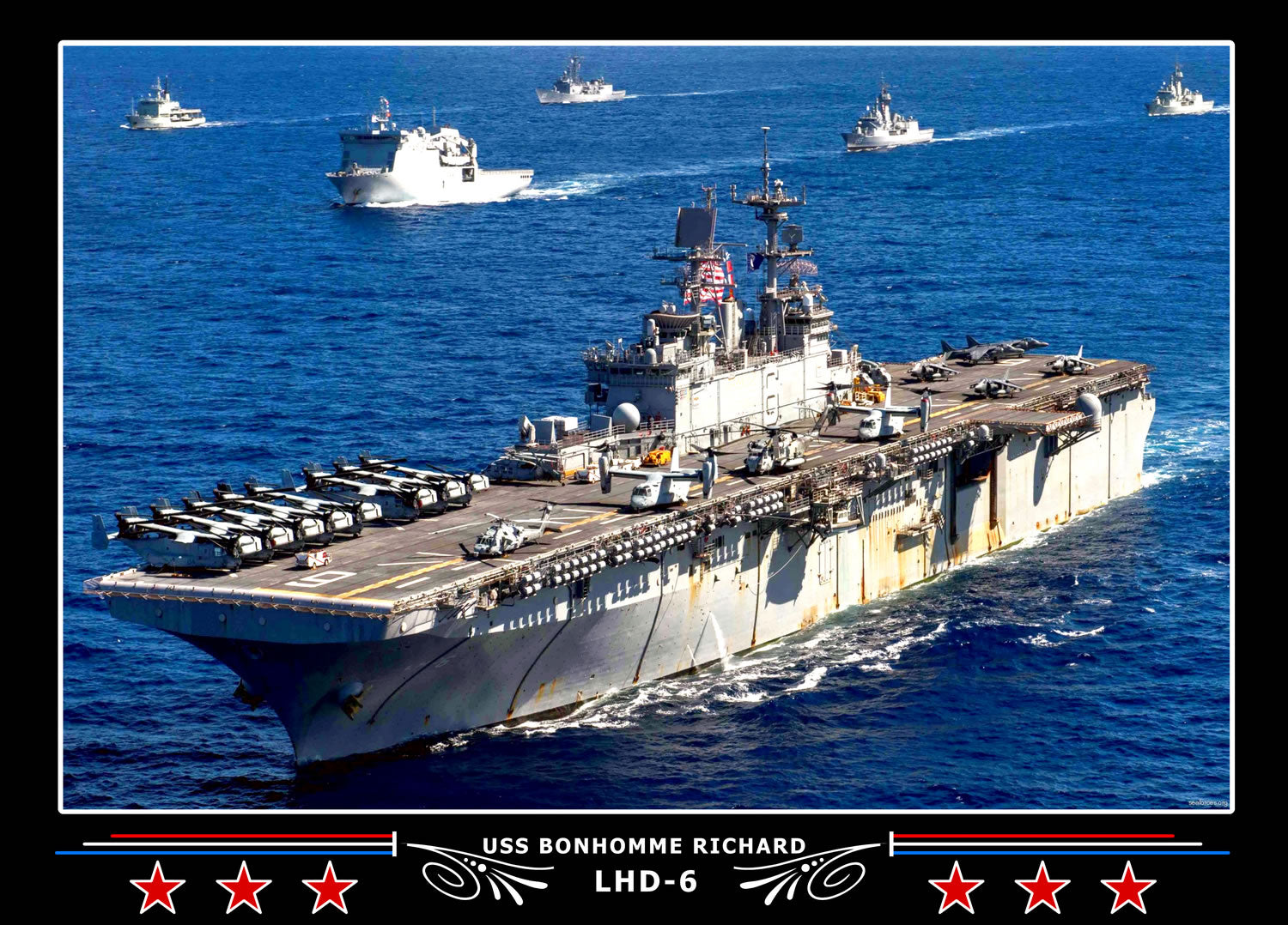 USS Bonhomme Richard LHD6 Canvas Photo Print