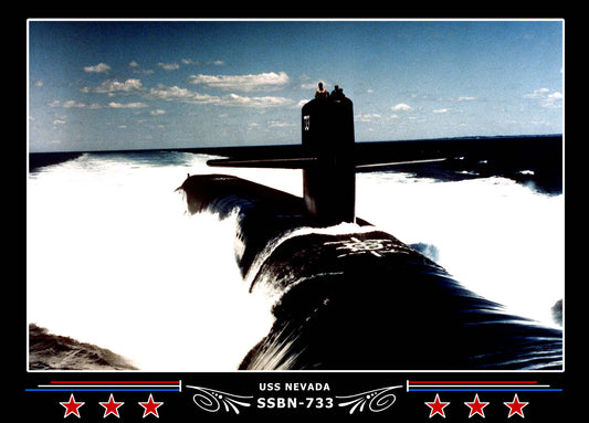 USS Nevada SSBN-733 Canvas Photo Print