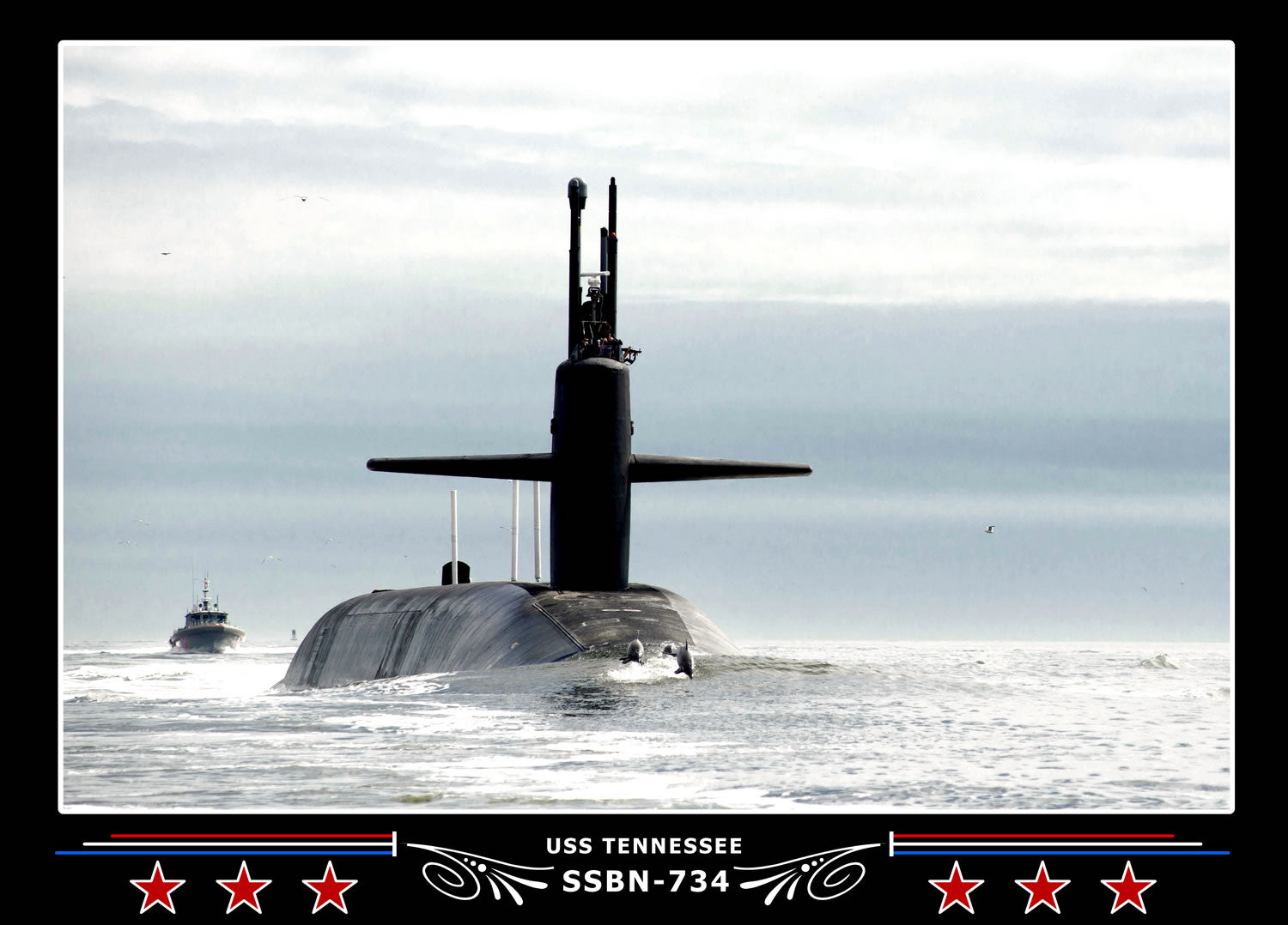 USS Tennessee SSBN-734 Canvas Photo Print