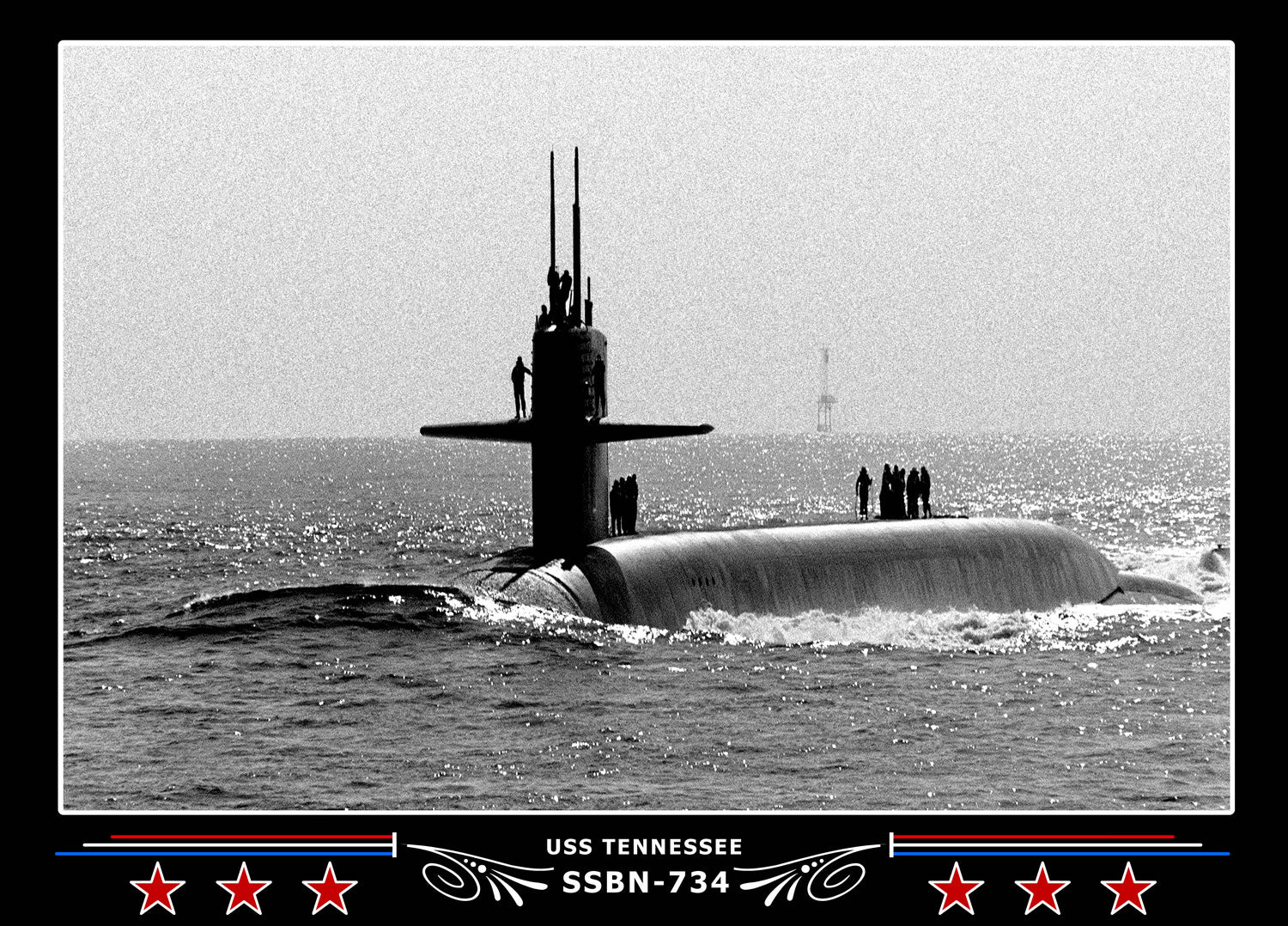 USS Tennessee SSBN-734 Canvas Photo Print