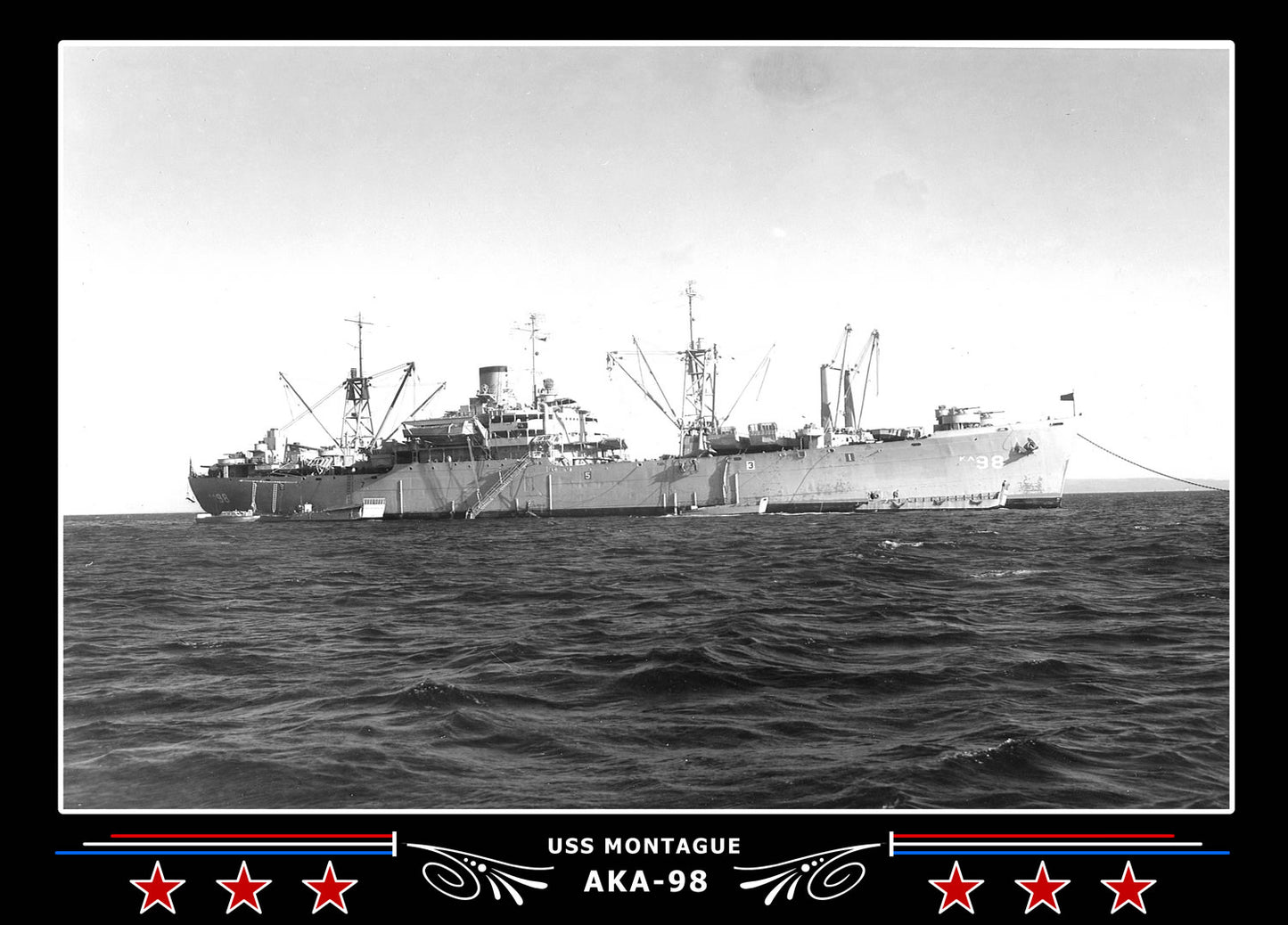 USS Montague AKA98 Canvas Photo Print