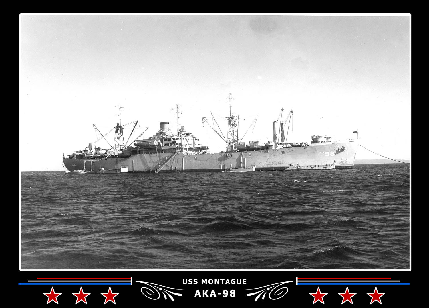 USS Montague AKA98 Canvas Photo Print