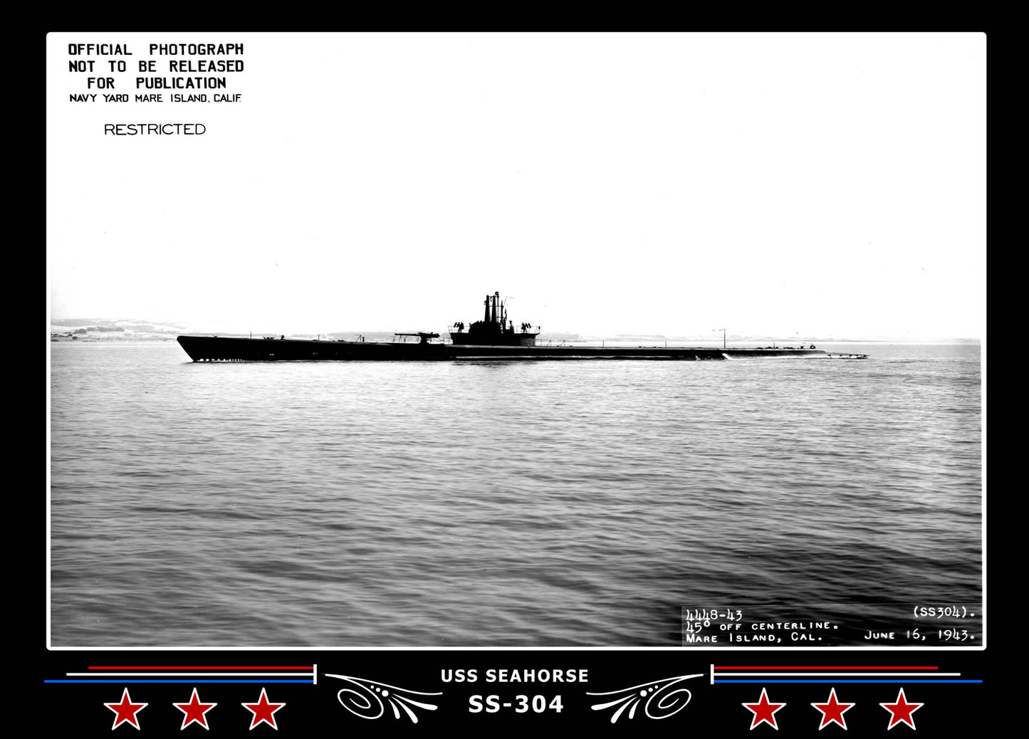 USS Seahorse SS-304 Canvas Photo Print