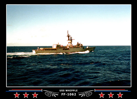 USS Whipple FF-1062 Canvas Photo Print