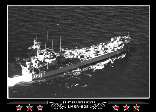 USS St Francis River LMSR525 Canvas Photo Print