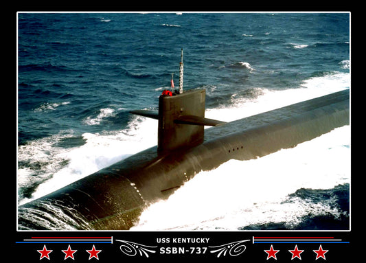 USS Kentucky SSBN-737 Canvas Photo Print