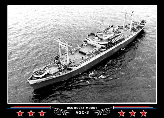 USS Rocky Mount AGC3 Canvas Photo Print