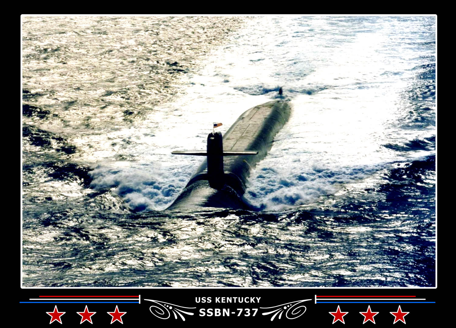 USS Kentucky SSBN-737 Canvas Photo Print