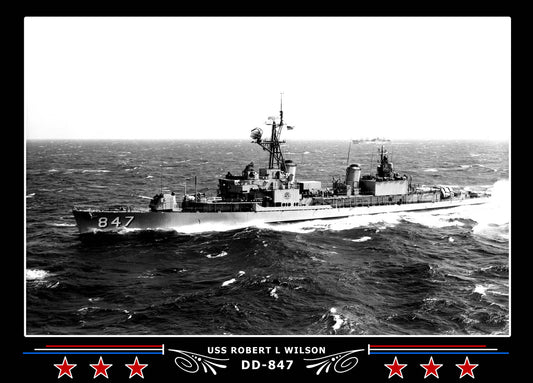 USS Robert L Wilson DD-847 Canvas Photo Print