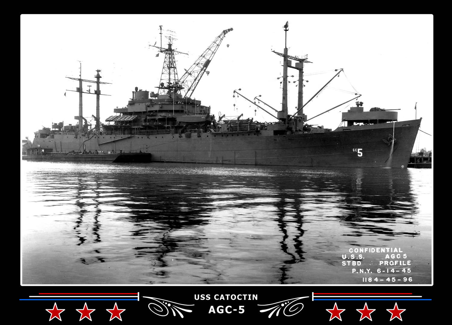 USS Catoctin AGC5 Canvas Photo Print