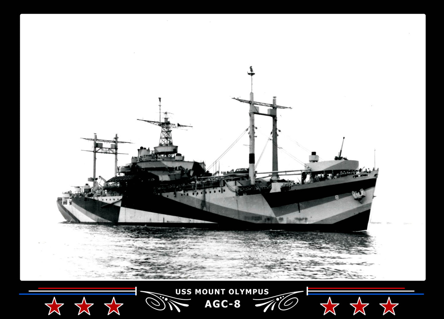 USS Mount Olympus AGC8 Canvas Photo Print