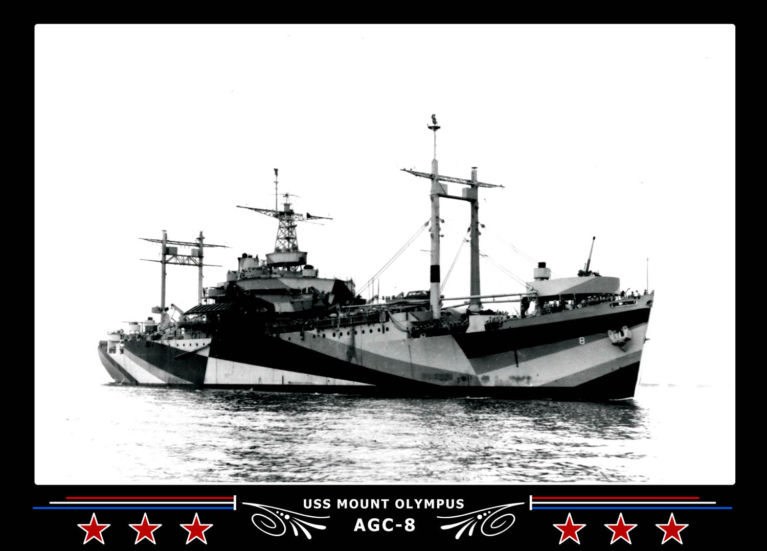 USS Mount Olympus AGC8 Canvas Photo Print