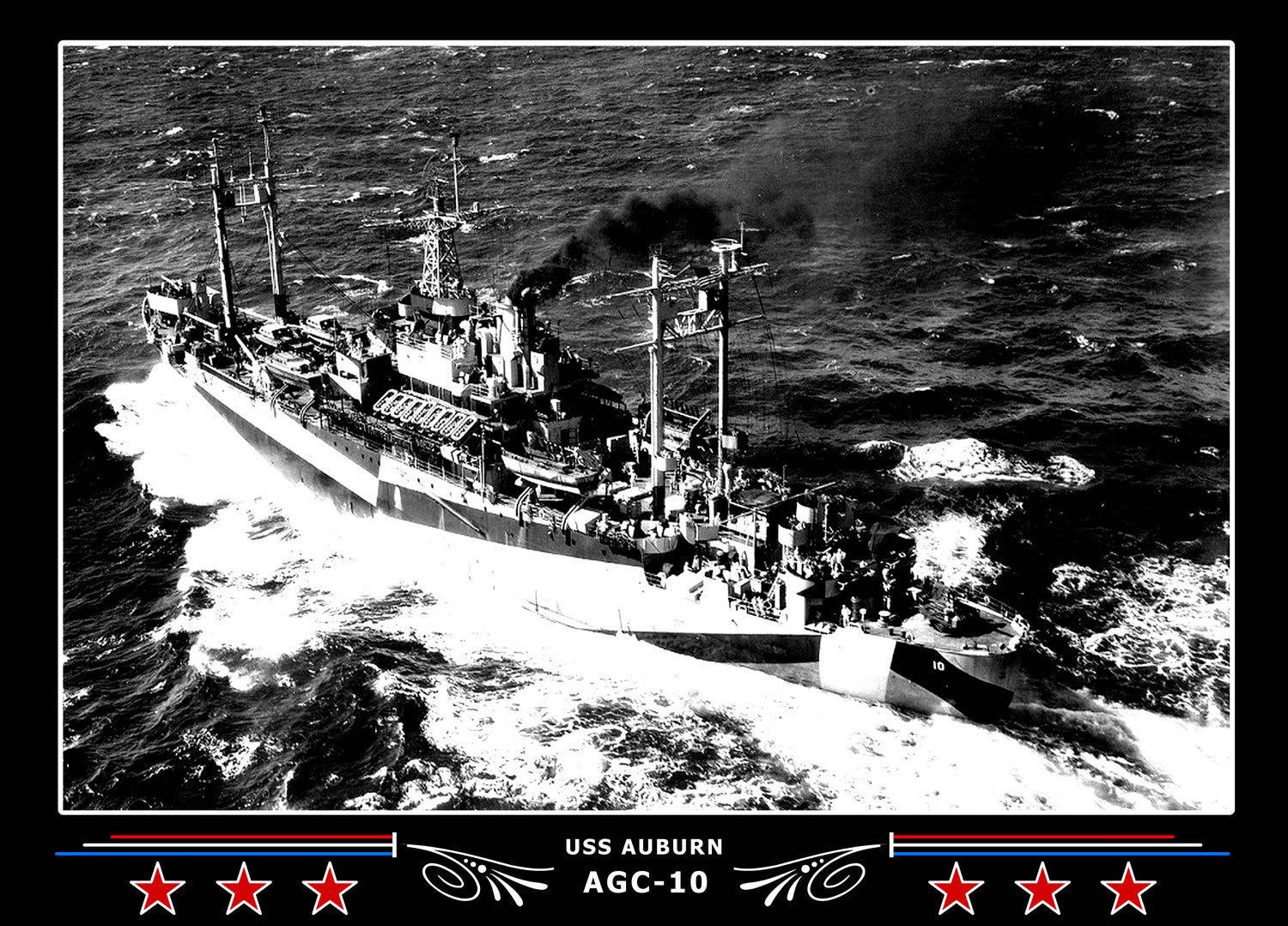 USS Auburn AGC10 Canvas Photo Print
