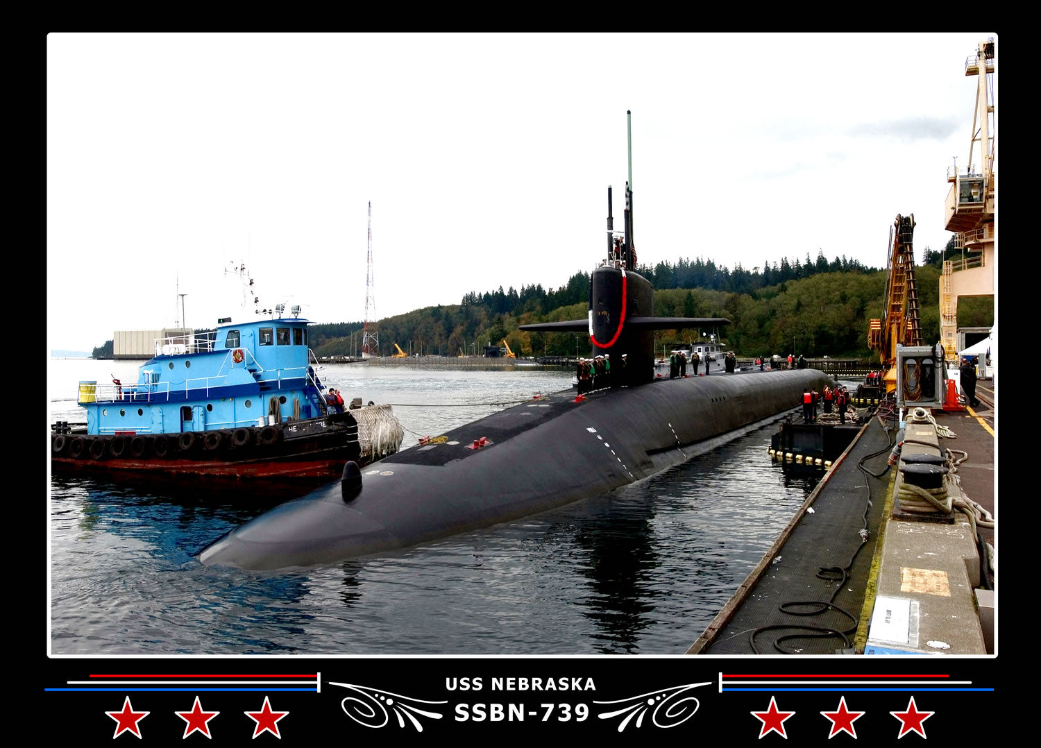 USS Nebraska SSBN-739 Canvas Photo Print