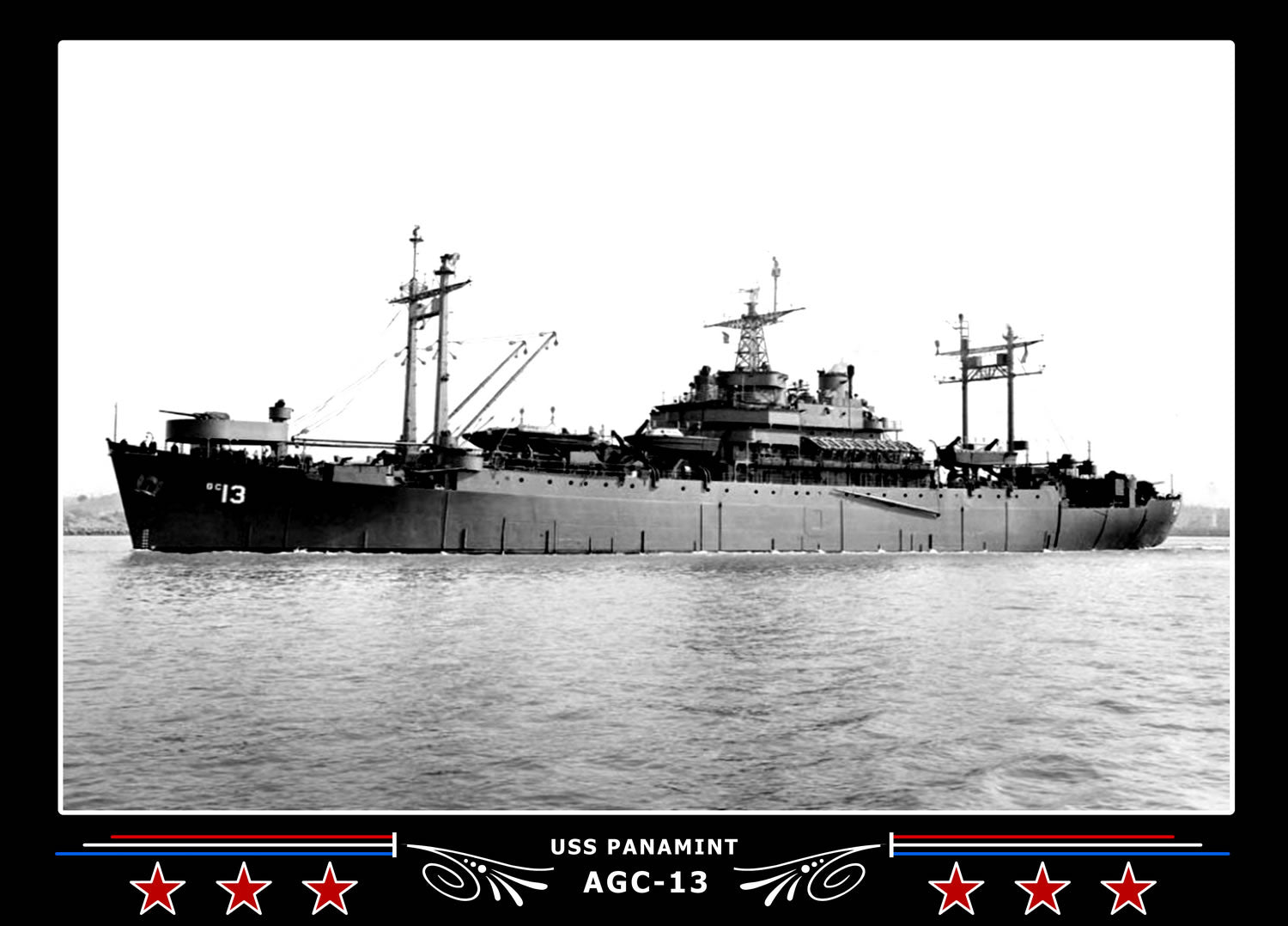 USS Panamint AGC13 Canvas Photo Print