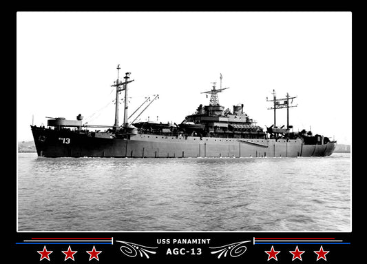 USS Panamint AGC13 Canvas Photo Print