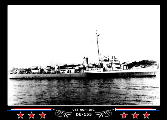 USS Hopping DE-155 Canvas Photo Print
