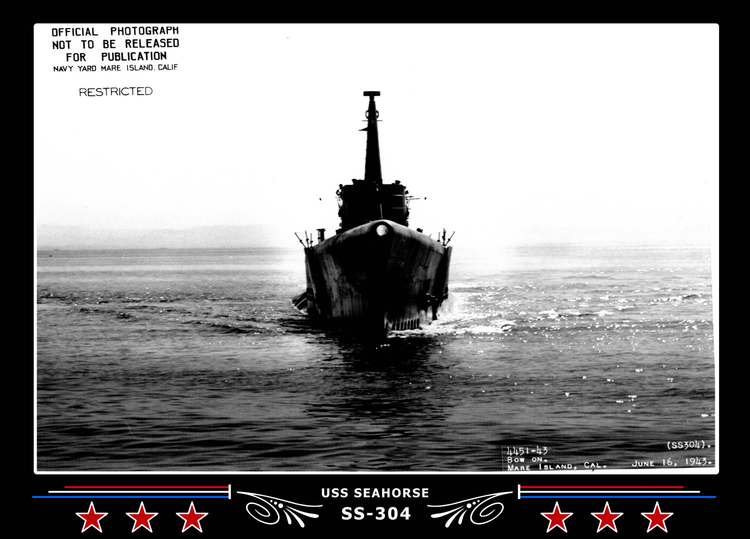 USS Seahorse SS-304 Canvas Photo Print