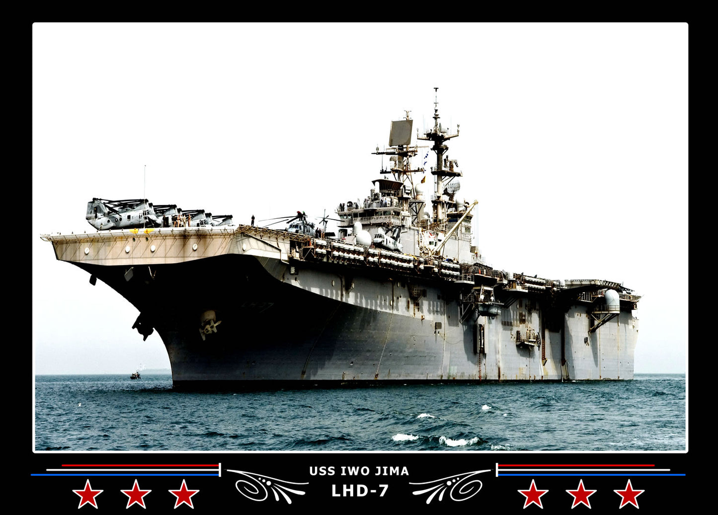 USS Iwo Jima LHD7 Canvas Photo Print