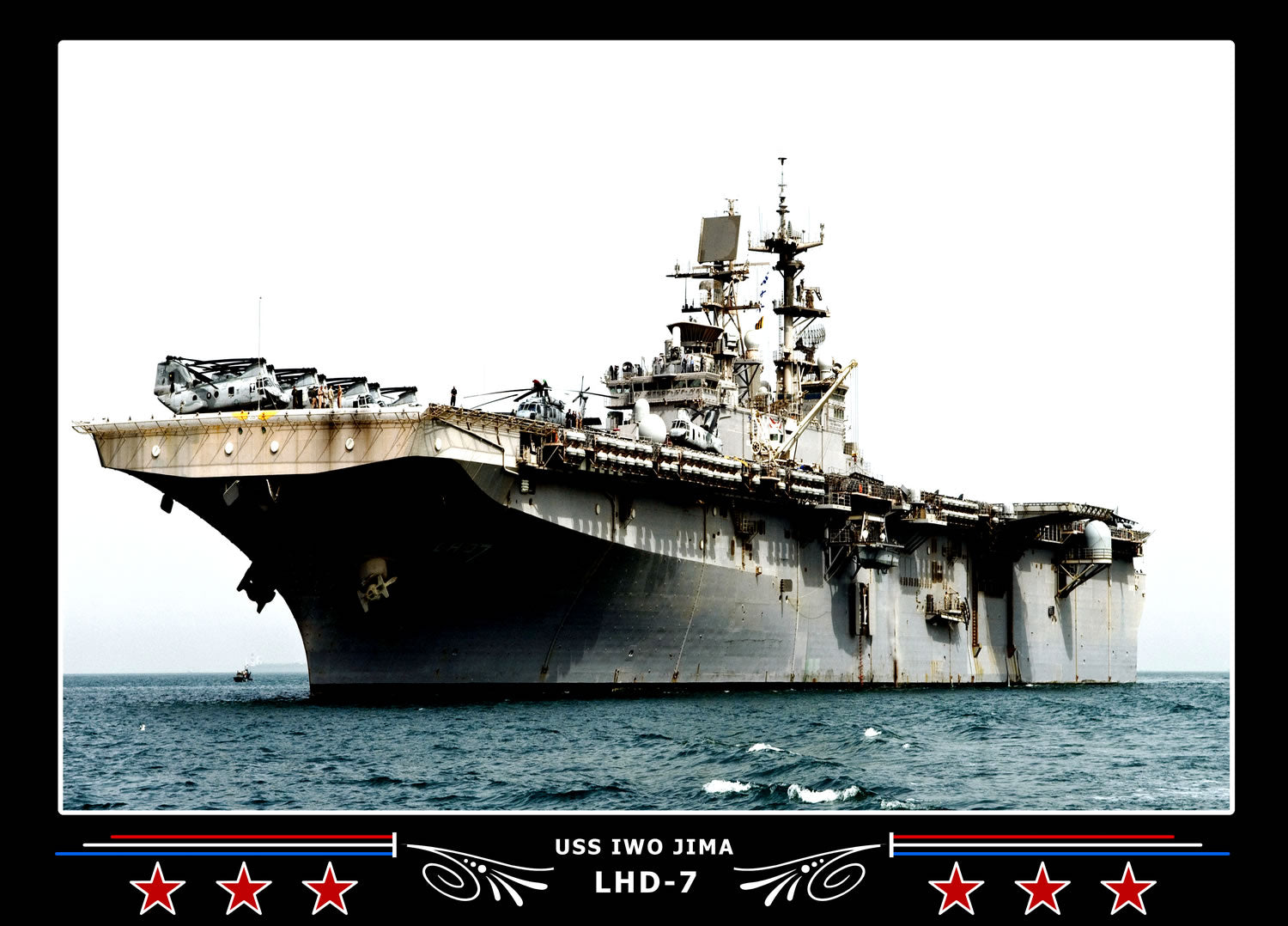 USS Iwo Jima LHD7 Canvas Photo Print