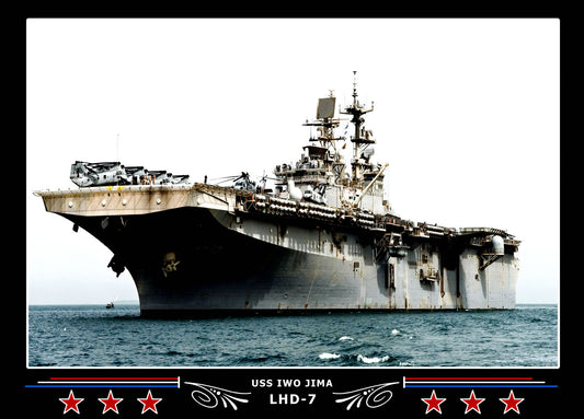 USS Iwo Jima LHD7 Canvas Photo Print