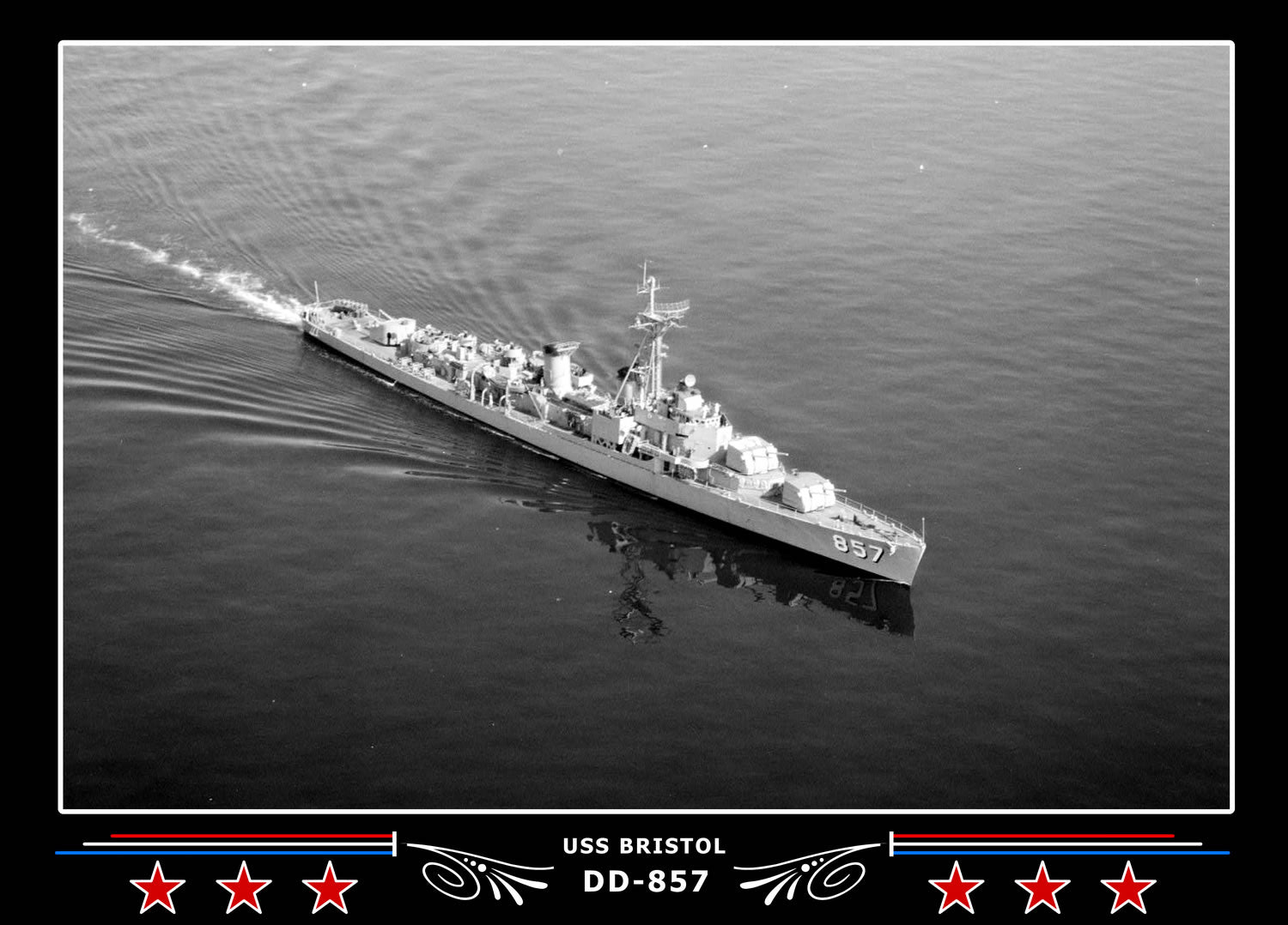 USS Bristol DD-857 Canvas Photo Print
