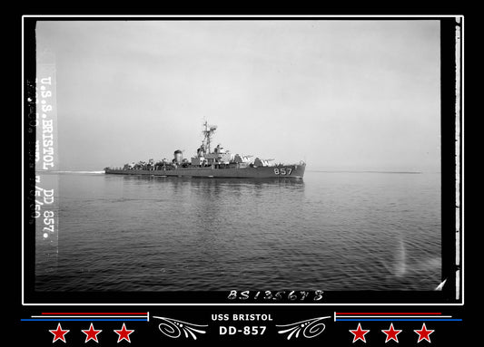 USS Bristol DD-857 Canvas Photo Print