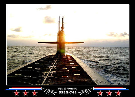 USS Wyoming SSBN-742 Canvas Photo Print